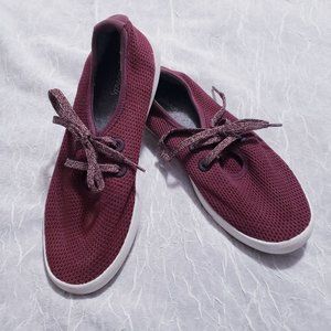 Allbirds Tree Skipper Lace Up Sneakers Purple Burgundy Red